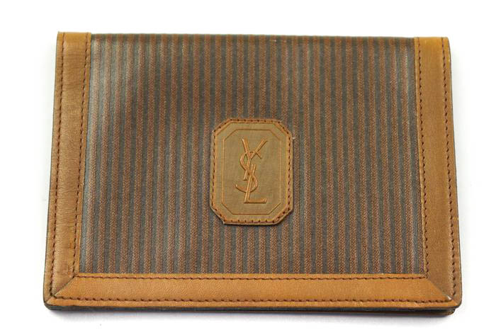 イヴ・サンローラン カードケース ヴィンテージ ブランド 名刺入れ メンズ ブラウン YVES SAINT LAURENT 【中古】｜YVES  SAINT LAURENT｜店舗買取｜財布/小物＞名刺入れ｜USEDのアパレル通販サイト - SMASELL（スマセル）