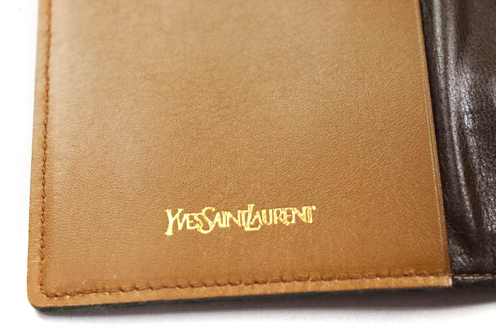 イヴ・サンローラン カードケース ヴィンテージ ブランド 名刺入れ メンズ ブラウン YVES SAINT LAURENT 【中古】｜YVES  SAINT LAURENT｜店舗買取｜財布/小物＞名刺入れ｜USEDのアパレル通販サイト - SMASELL（スマセル）