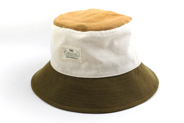 ヴィヴィアン・ウエストウッド オレンジとベージュのリネン帽子