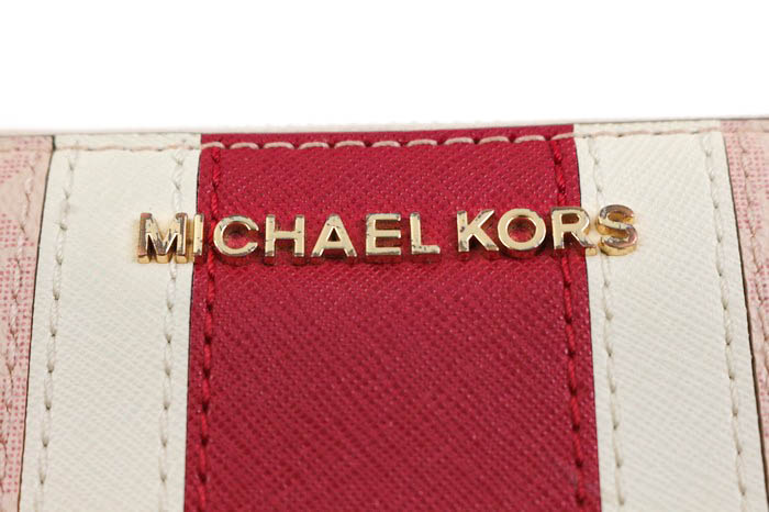 マイケルコース 長財布 L字ファスナー 小銭入れあり ロングウォレット ブランド レディース ピンク×レッド Michael Kors 【中古】｜Michael  Kors｜店舗買取｜財布/小物＞財布｜USEDのアパレル通販サイト - SMASELL（スマセル）