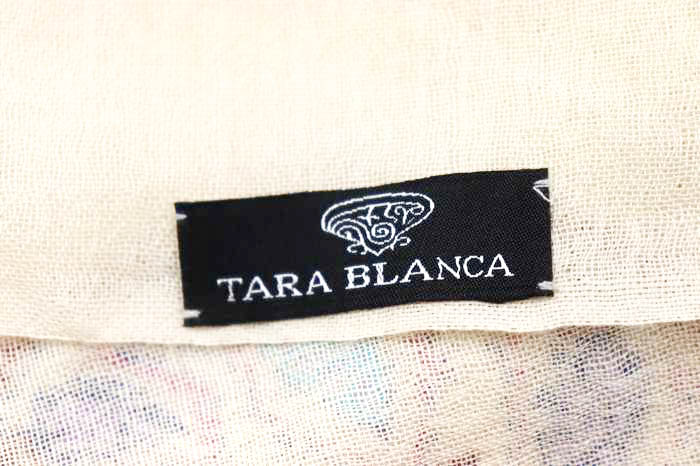 TARA BLANCA ターラブランカ　刺繍ストール USED ZAKKA』TARA BLANCA ターラ ブランカ コットン製 ストール