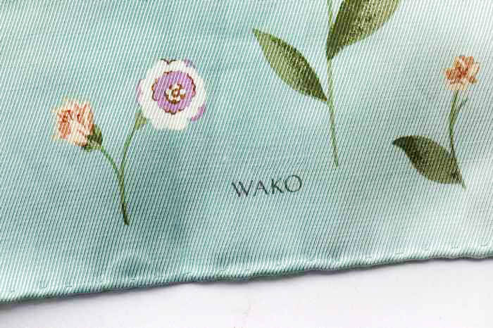 WAKO ワコー 大判ストール ストール 花柄 水色 新品 未使用
