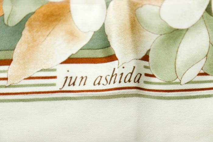 ジュンアシダ スカーフ 花柄 シースルー ブランド 小物 レディース グリーン jun ashida 【中古】｜jun ashida｜店舗買取｜ファッション雑貨＞マフラー｜USEDのアパレル通販サイト  - SMASELL（スマセル）