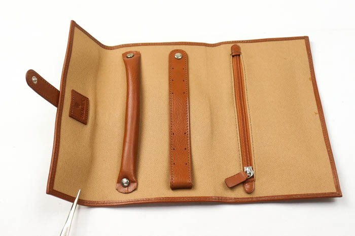 Rolex Travel Pouch Novelty ロレックス　トラベルポーチ Rolex Calfskin Dual Watch Travel Pouch - Luxury Brown