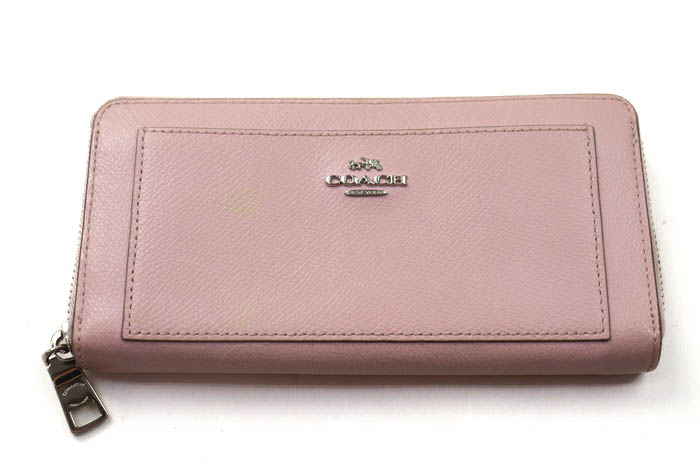 coach⭐︎財布⭐︎中古 (コーチ 長財布 レザー ラウンド coach⭐︎財布⭐︎中古 (コーチ 長財布 レザー ラウンド