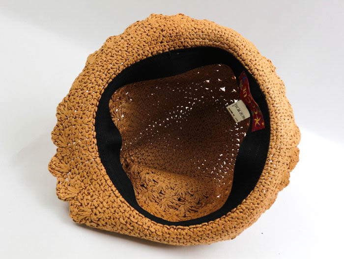 コキュ ハット 麦わら帽子 ブランド レディース ベージュ cocue 【中古 