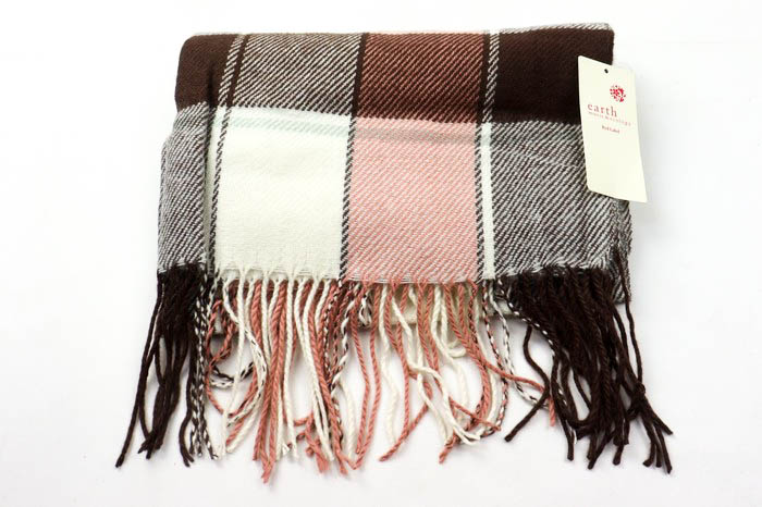 BURBERRY ロゴ入り マフラー ピンク ベージュ 【新品】未使用 