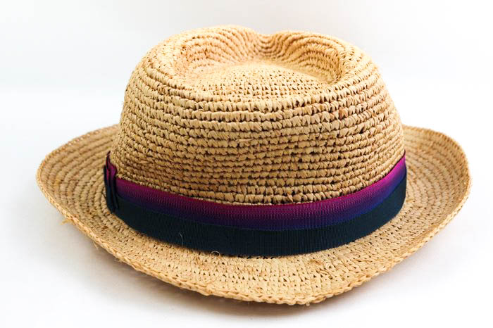 CA4LA 麦わら帽子 リボン カシラ CA4LA 麦わら帽子 花柄リボン CA4LA カシラ花柄りぼん麦わら帽子.