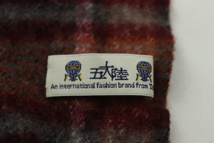 五大陸 gotairiku ウール100％ チェック柄 シングル2Bビジネススーツ 背抜き サイズ40L グレー オンワード樫山 m0226-11 五大陸 マフラー ストール チェック柄 ブランド メンズ レッド