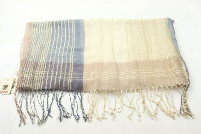 クーコ ストール 未使用 シースルー ラメ ブランド 小物 レディース