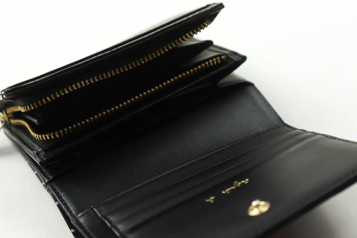 アニエスベー 二つ折り財布 ドット柄 小銭入れあり ウォレット