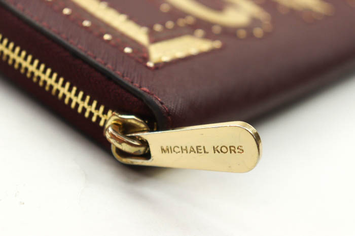 ハンティングワールド カシミヤ100% ロゴ総柄 マフラー ブラウン 美品