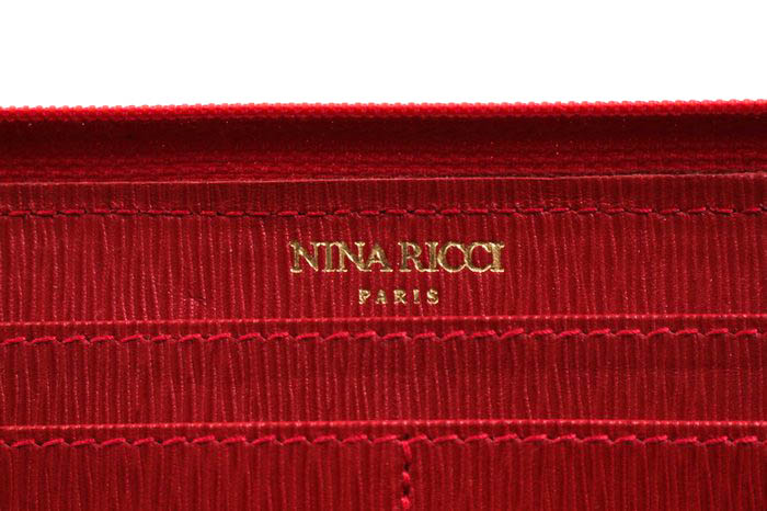 ニナリッチ 長財布 ラウンドファスナー 小銭入れあり ウォレット ブランド レディース レッド NINA RICCI 【中古】｜NINA RICCI ｜店舗買取｜財布/小物＞財布｜USEDのアパレル通販サイト - SMASELL（スマセル）