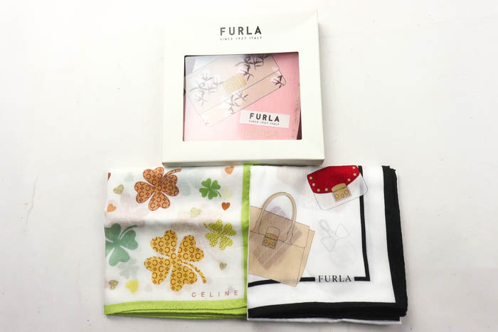 セリーヌ フルラ ハンカチ 3点セット 未使用 約50×50cm ブランド  