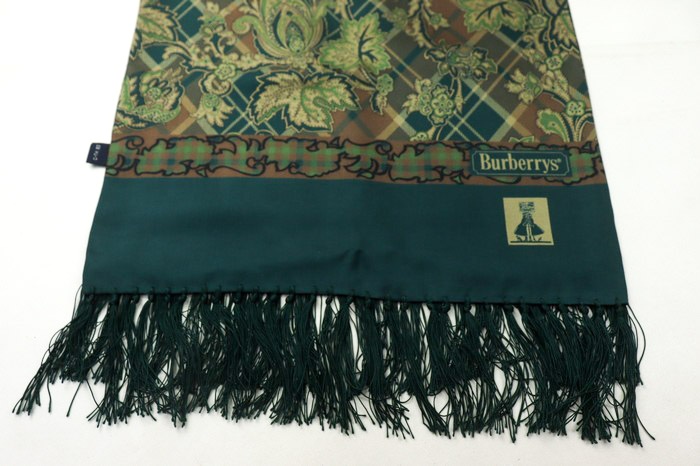 Burberrys ペイズリー柄 ストール ペイズリー柄ストール made in italy｜メンズファッション通販