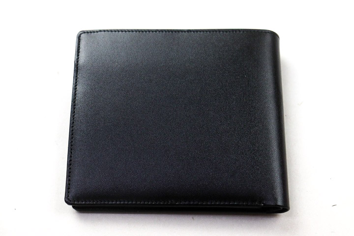 Montblanc ブラック レザー 二つ折り財布 モンブラン MONTBLANC マイスターシュテュック ソフト ウォレット 財布