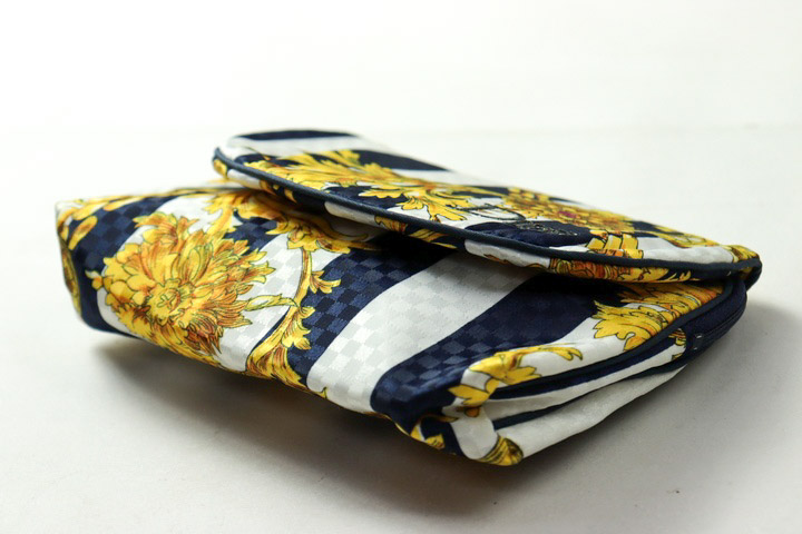 ディオール ポーチ チェーン柄 ロゴ刺繍 ブランド レディース