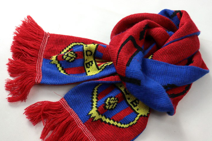 F.Cバルセロナ タオルマフラー ロゴ サッカー 応援グッズ スカーフ