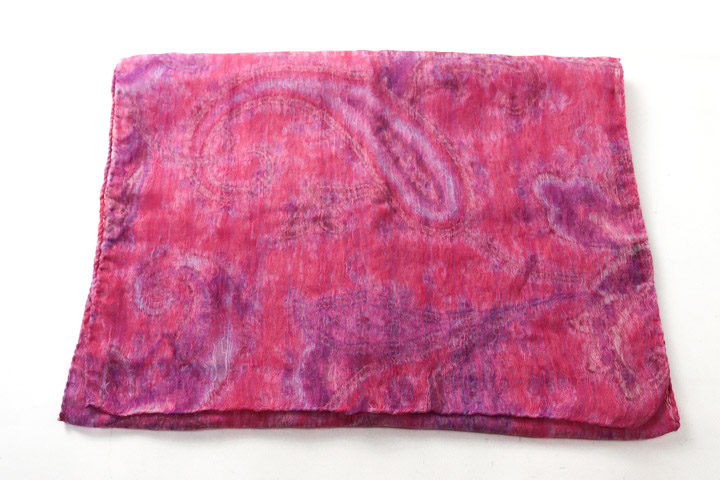 エトロ ストール スカーフ ペイズリー柄 シアー イタリア製 ブランド