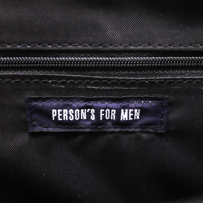 パーソンズ ビジネスバッグ ブリーフケース A4可/PC可 通勤 鞄 カバン 黒 メンズ 22サイズ ブラック PERSONS 【中古】