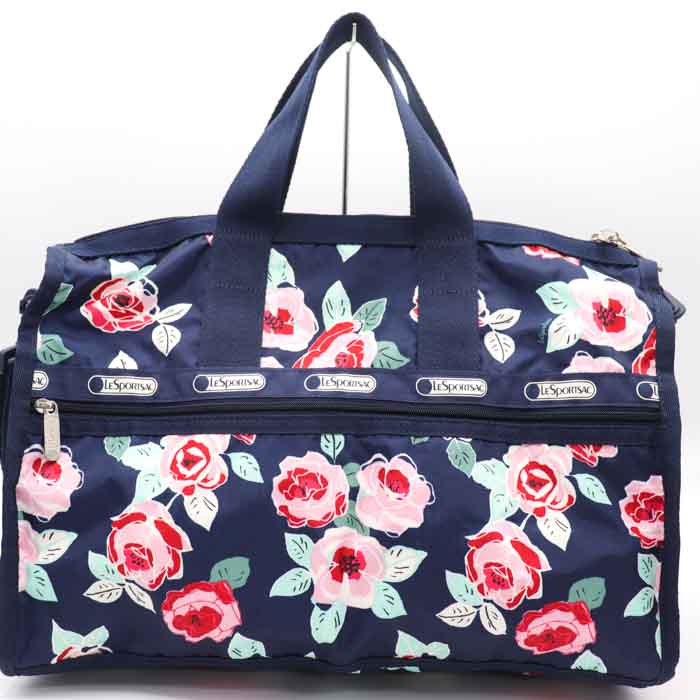 美品♡LeSportsac ボストンバッグ ショルダーバッグ 花柄 ローズ