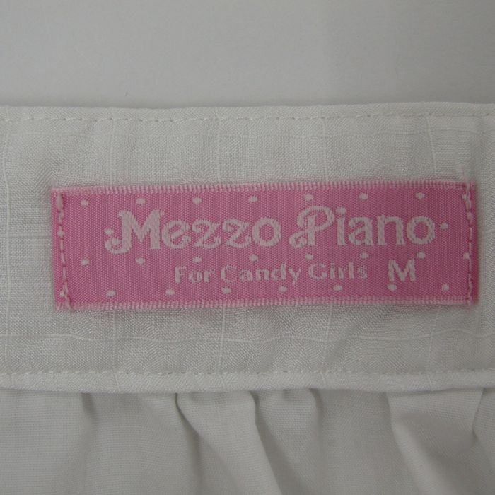 メゾピアノ フレアスカート ティアード 刺繍 シアー素材 ボトムス