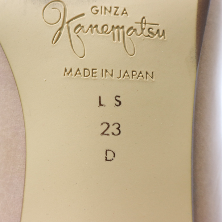 カネマツ パンプス アーモンドトゥ ヒールパンプス 日本製 銀座