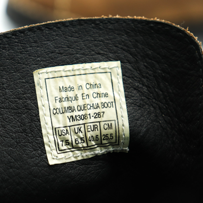コロンビア ケチュアブーツ レザー ビブラムソール YM3081-287 トレッキングブーツ シューズ 靴 メンズ 25.5cmサイズ ブラウン Columbia