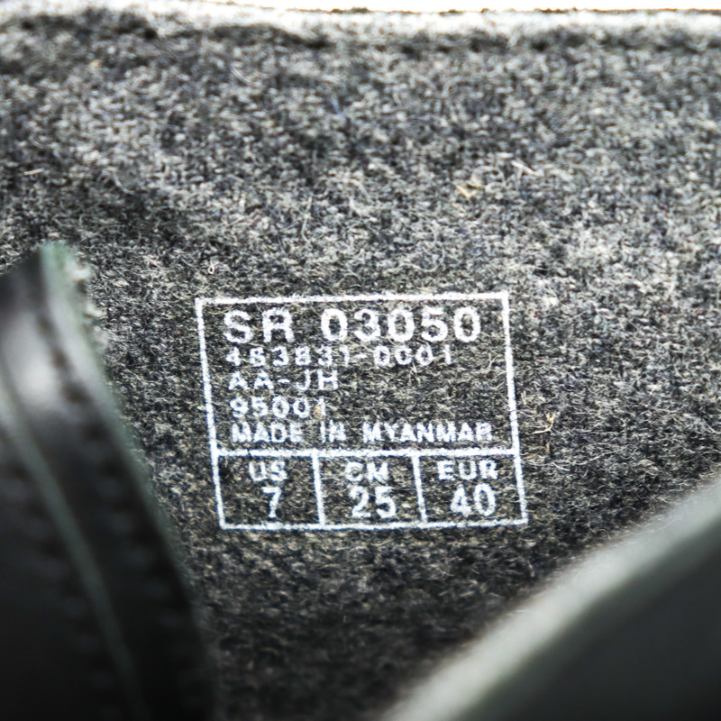ステファノロッシ チャッカブーツ レザー ビジネスシューズ ドレスシューズ プレーントゥ 靴 メンズ 25cmサイズ ブラック STEFANO ROSSI