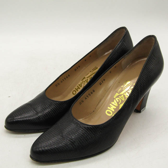 【購入時セット】ピンヒールSalvatore Ferragamoブラックパンプス Salvatore Ferragamo ブラックパンプス 購入時セット】ピンヒール