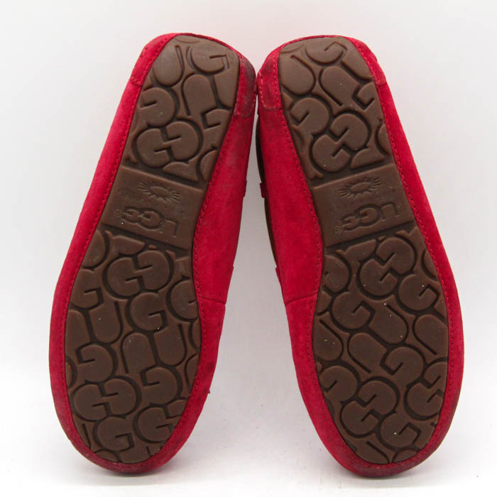 UGG シューズ　フラットシューズ　モカシン　レッド　スエード UGG シューズフラットシューズモカシンレッドスエード