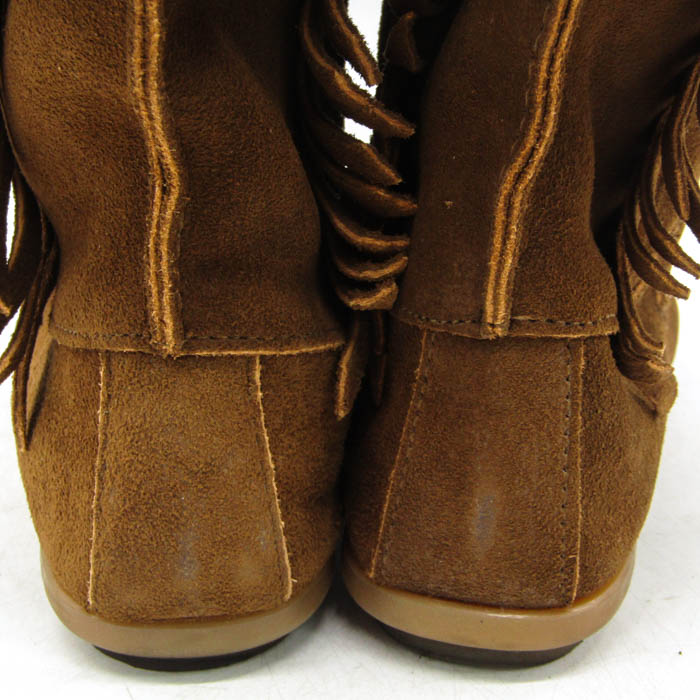 ミネトンカ ブーツ フリンジ ブランド シューズ 靴 レディース 7サイズ