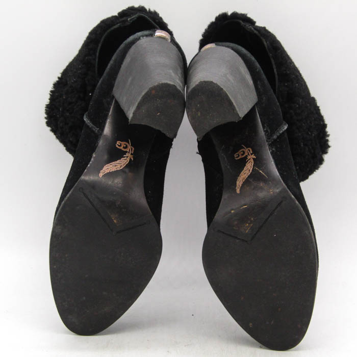 アグ ブーツ ハイヒール ブランド シューズ 靴 黒 レディース 25サイズ