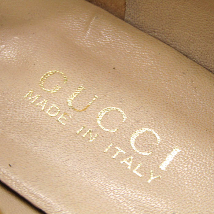 グッチ パンプス ホースビット 36 1/2Cサイズ イエロー GUCCI グッチ パンプス ホースビット スクエアトゥ ブランド シューズ
