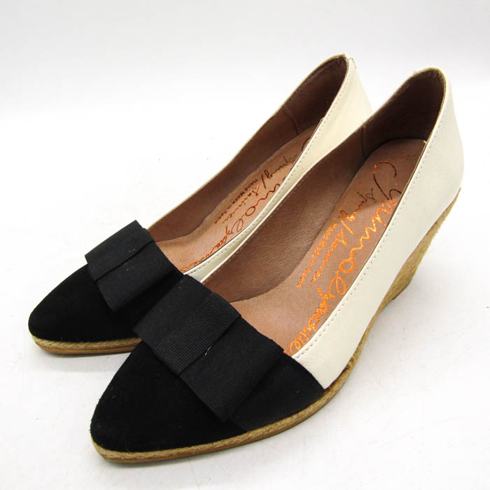 ガイモ パンプス ウエッジソール ブランド シューズ 靴 スペイン製 白  