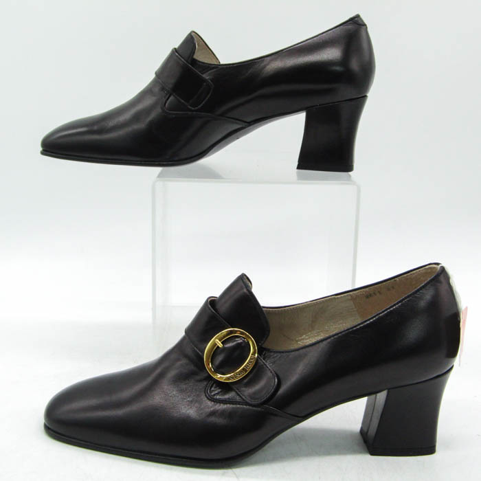 〈美品〉NINA RICCI ニナリッチ 【24.5】ストラップ ミュール 黒 美品〉NINA RICCI ニナリッチ 【24.5】ストラップ ミュール 黒