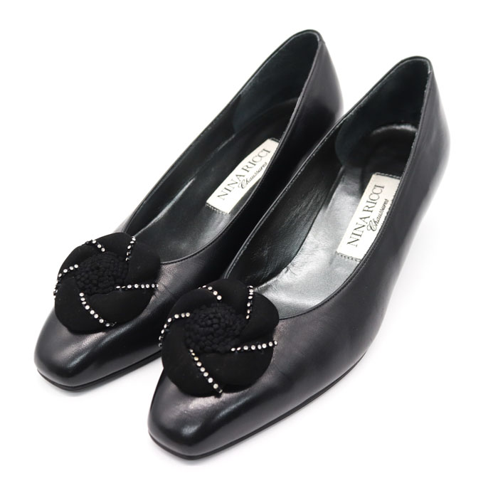 ニナ リッチ NINA RICCI パンプス 黒 サイズ35 - 靴