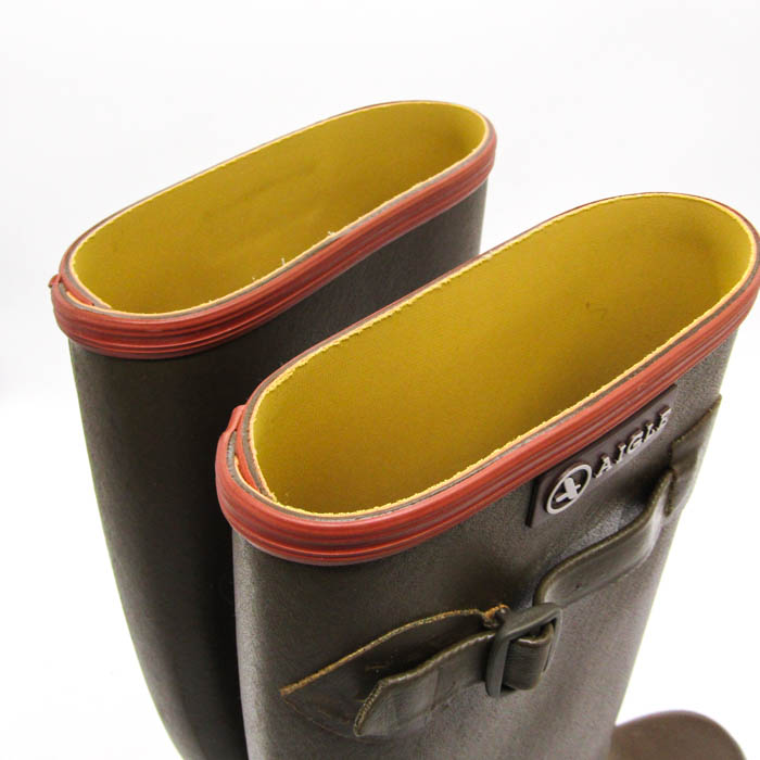 AIGLE エーグル 35サイズ カーキ レインブーツ【訳あり新品】