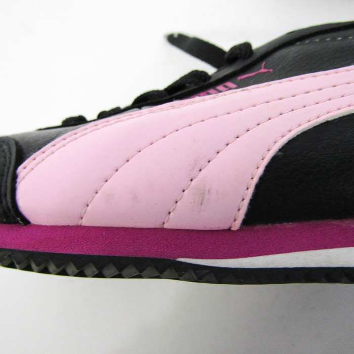 プーマ スニーカー黒ブラック (ピンクライン入り) PUMA プーマ スピード キャット オージー SPEEDCAT OG BLACK