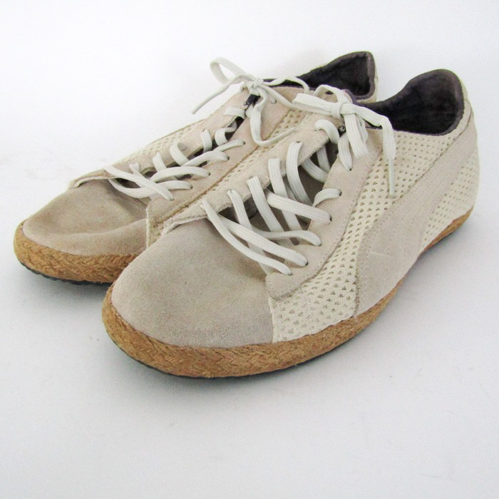 プーマ スニーカー ローカット クライド エスパドリーユ 354672 02 シューズ 靴 レディース 26.5サイズ ベージュ系 PUMA ...