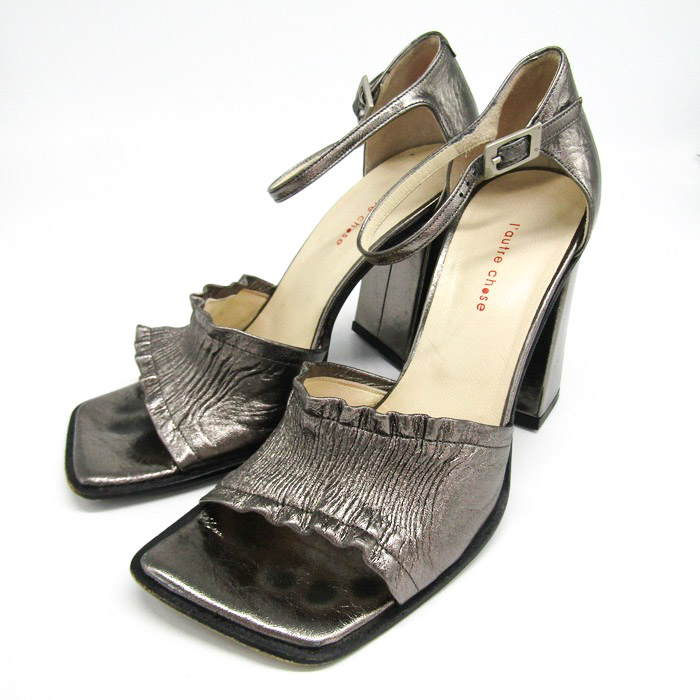 ロートレショーズ サンダル 本革 レザー ハイヒール ブランド 靴  