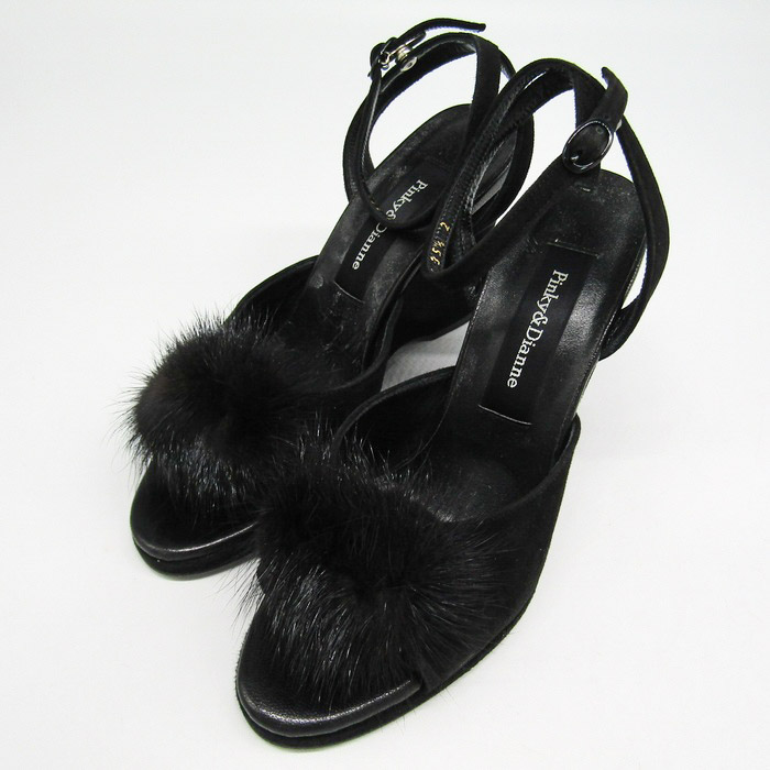 ピンキー＆ダイアン サンダル ウエッジソール ブランド 靴 黒  