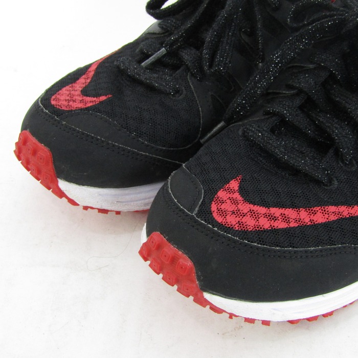 Nike フットサルシューズ ブラック/レッド ナイキ ランニングシューズ AIR ZOOM SPEED RIVAL スニーカー 靴