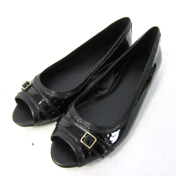 コールハン　ヒョウ柄フラットシューズ ポインテッドトゥ Cole Haan コールハーン ヒョウ柄 ハラコ フラット シューズ 約22cm