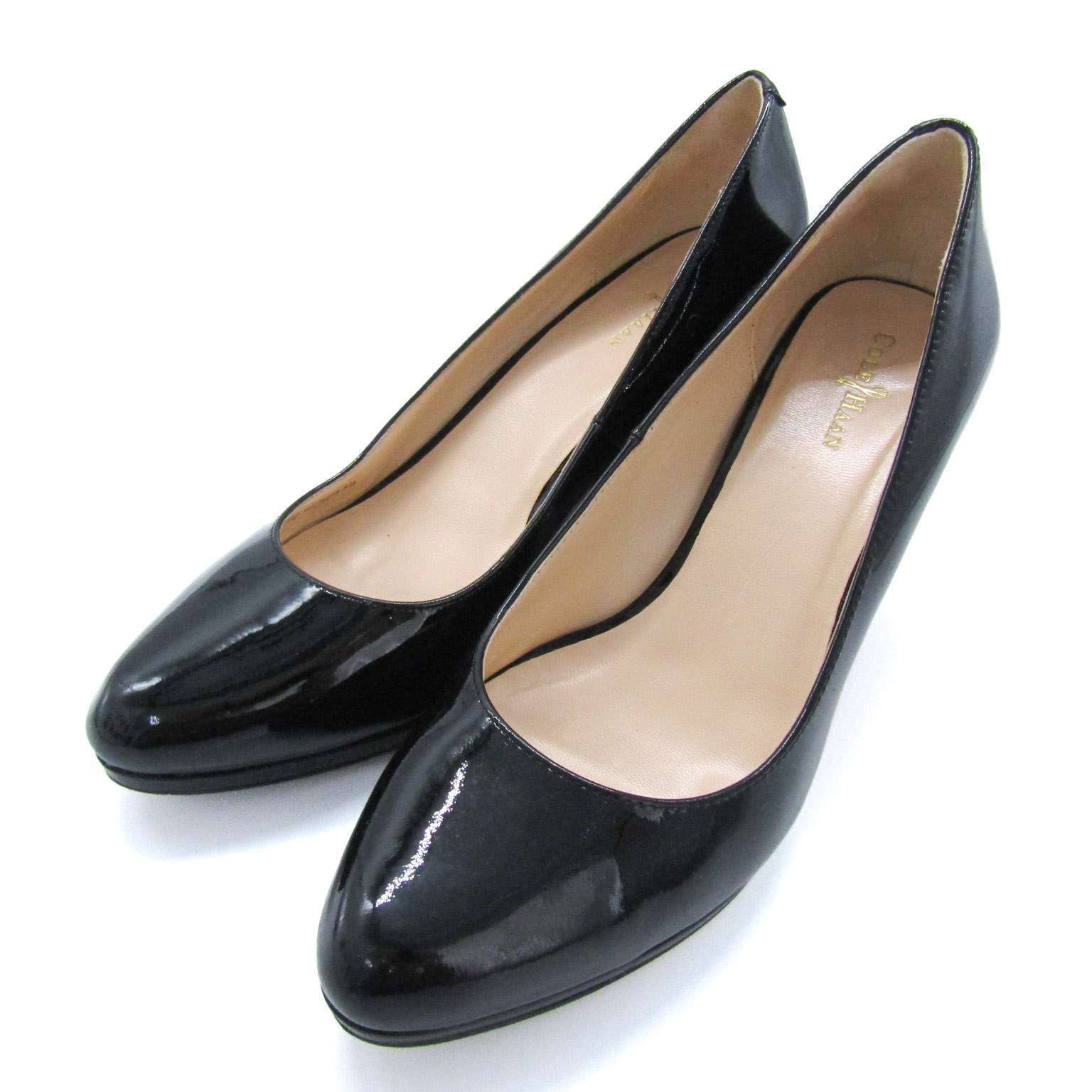 コールハーン パンプス エナメル ハイヒール シューズ ブランド 靴 黒