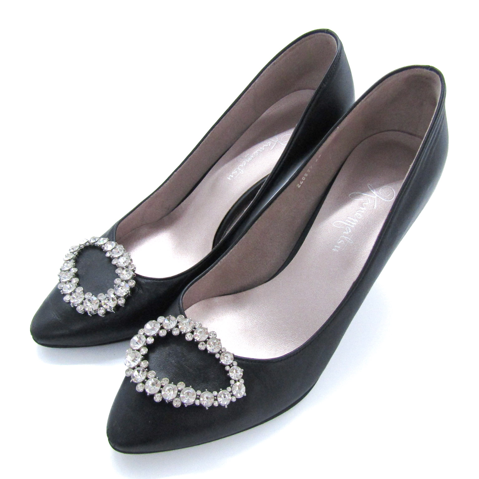 銀座カネマツ パンプス ビジュー ハイヒール シューズ ブランド 靴