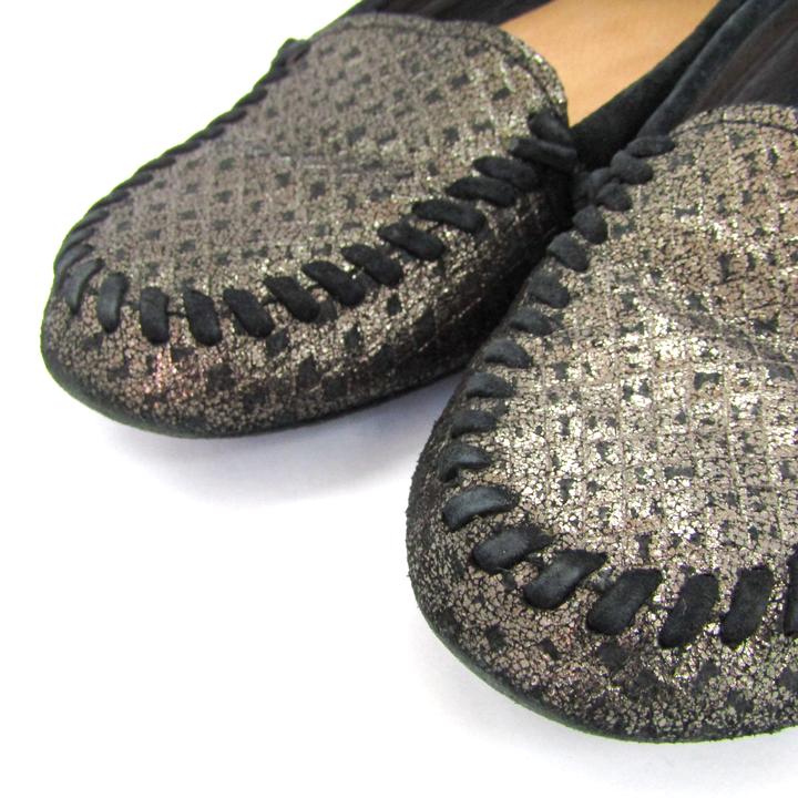 アグ モカシン シューズ 靴 レディース 24サイズ ブラウン UGG 【中古