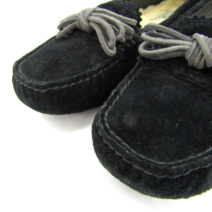 アグ モカシン シューズ 靴 レディース 23サイズ ブラック UGG 【中古