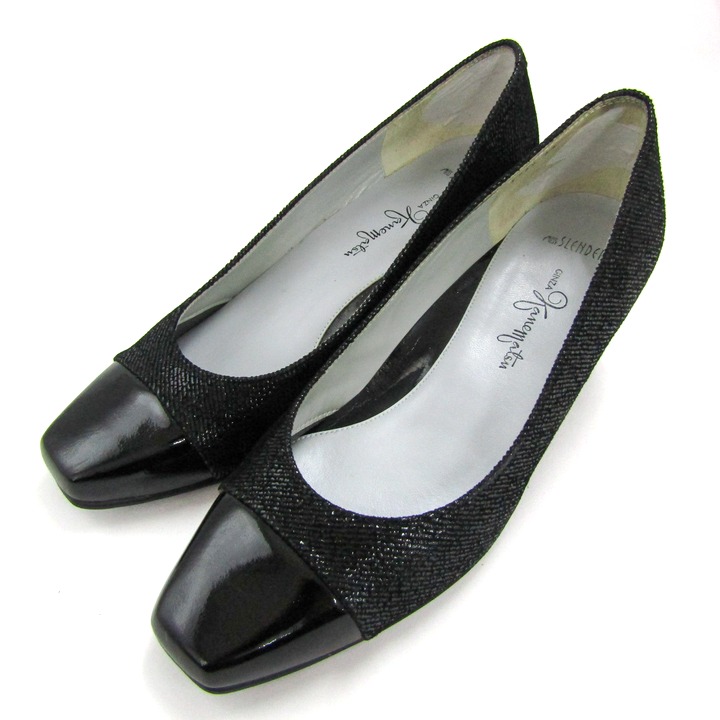 銀座カネマツ パンプス シューズ 靴 レディース 23サイズ ブラック