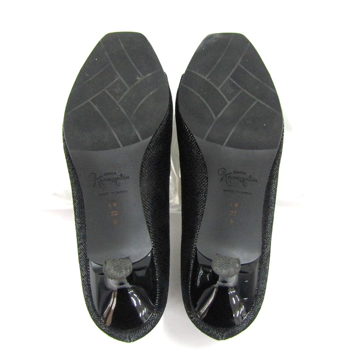 銀座カネマツ パンプス シューズ 靴 レディース 23サイズ ブラック
